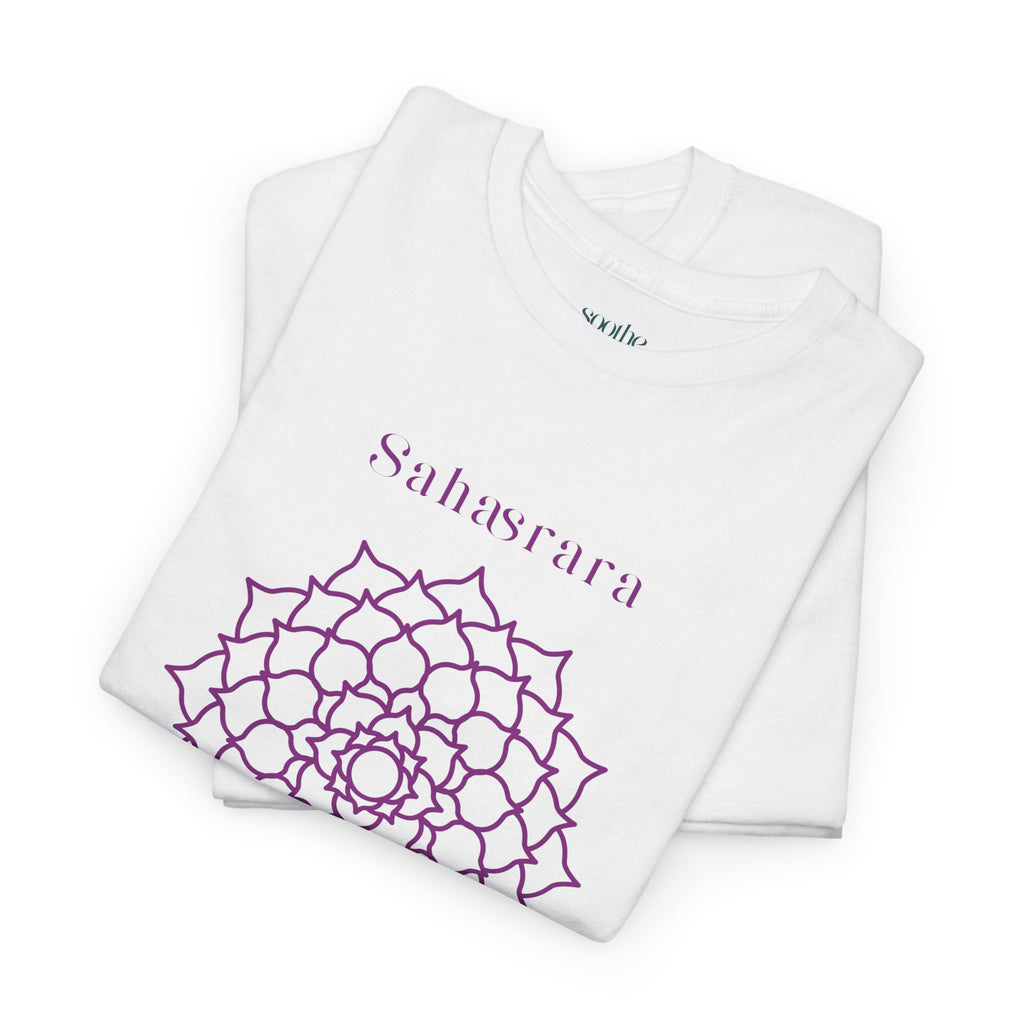 Crown Chakra - Unisex Heavy Cotton Tee - Comfortable Casual Wear for Every Occasion