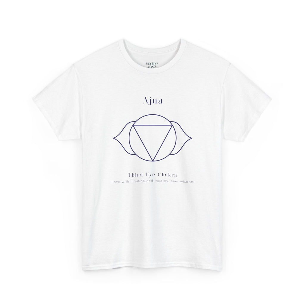 Third Eye Chakra - Unisex Heavy Cotton Tee - Comfortable Casual Wear for Every Occasion