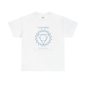 Throat Chakra - Unisex Heavy Cotton Tee - Comfortable Casual Wear for Every Occasion