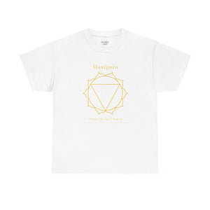 Solar Plexus Chakra - Unisex Heavy Cotton Tee - Comfortable Casual Wear for Every Occasion