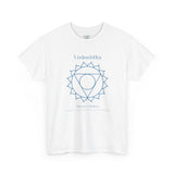 Throat Chakra - Unisex Heavy Cotton Tee - Comfortable Casual Wear for Every Occasion