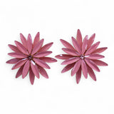 Soft Pink - Vintage Glass - Flower Earrings