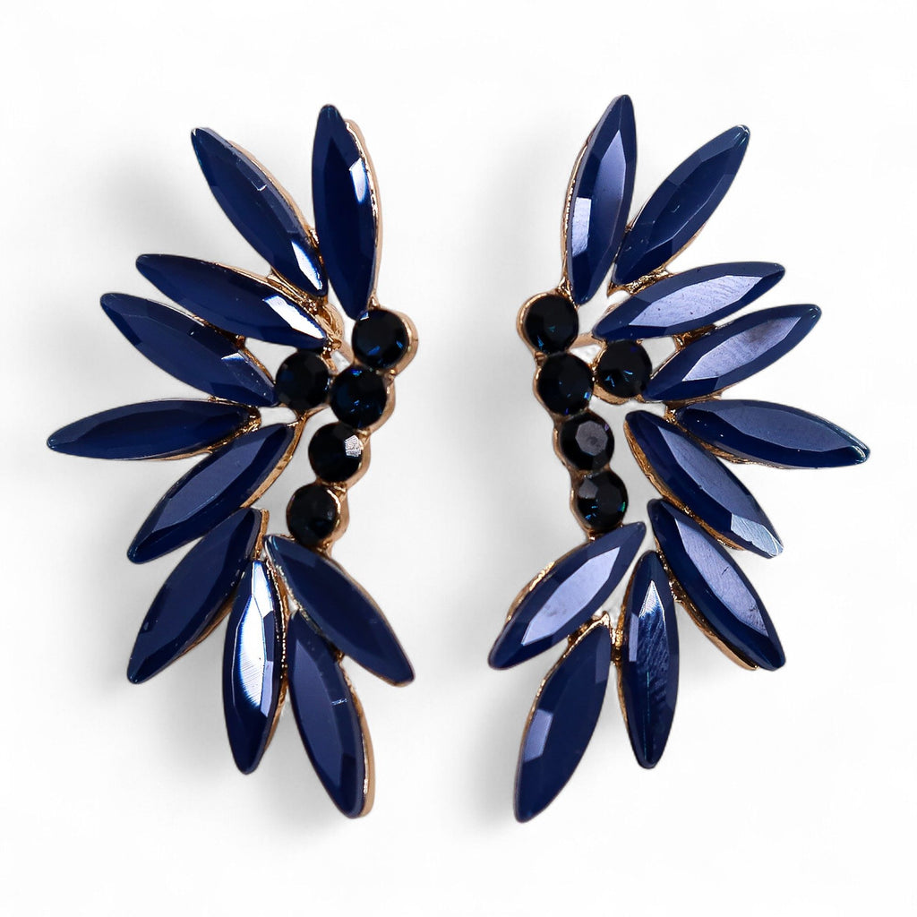 Royal Blue - Vintage Glass - Fairies - Earrings